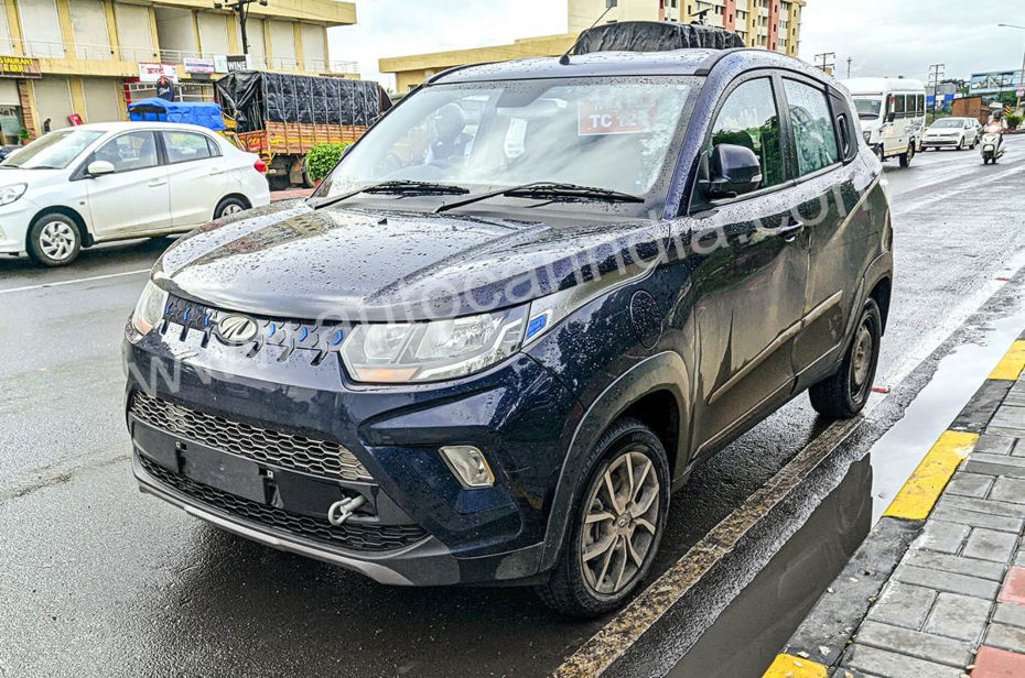 Mahindra e-KUV100 EV Spied In Production-ready Form Ahead Of 2021 Launch