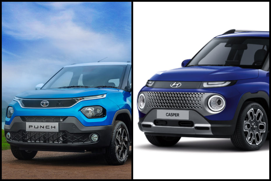 Tata Punch vs Hyundai Casper: Exterior Compared In Pictures