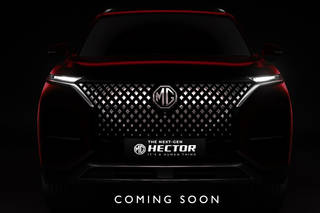 Facelifted MG Hector Teased Again, Giving A Glimpse Of Its Front Profile