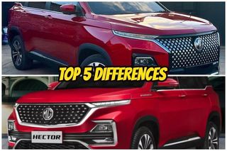 Top 5 Differences Between Current MG Hector & Its Upcoming Facelift
