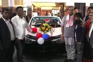 Assam CM Drives Local Mechanic’s Lamborghini-inspired Convertible Sportscar Assam CM Drives Local Mechanic’s Lamborghini-inspired Convertible Sportscar