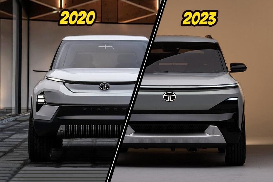 Check Out How Much The Tata Sierra EV Has Evolved Since 2020