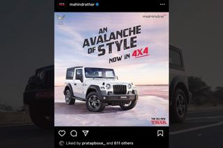 Mahindra Doesn’t Want You To Know That You Could Soon Get The Thar 4WD In White