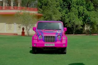 Mahindra Thar Gets A Splash Of Pink, To Match The Jersey Of Rajasthan Royals