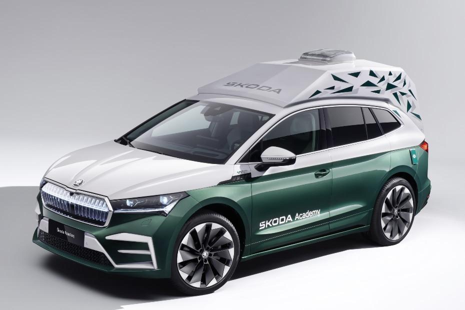 Meet Skoda Roadiaq Concept:  Enyaq Electric SUV Fitted With A Bed, A Work Desk And More
