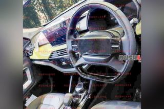 Tata Safari Facelift Uncamouflaged Interior Spied