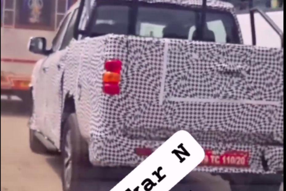 Mahindra Scorpio N-based Pickup Makes Spy Debut After Global Unveil