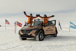 North To South Pole In A Nissan Ariya EV!