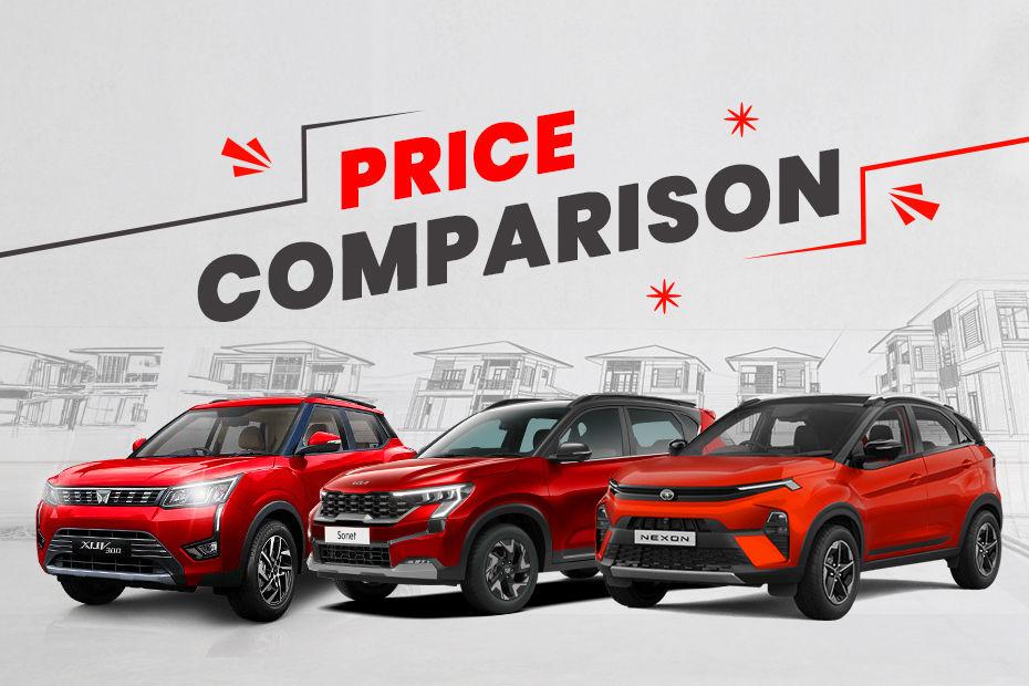 Kia Sonet Facelift vs Rivals: Price Comparison