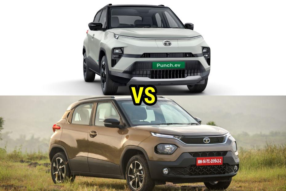 Tata Punch EV vs Tata Punch Petrol: Differences Explained In Pictures