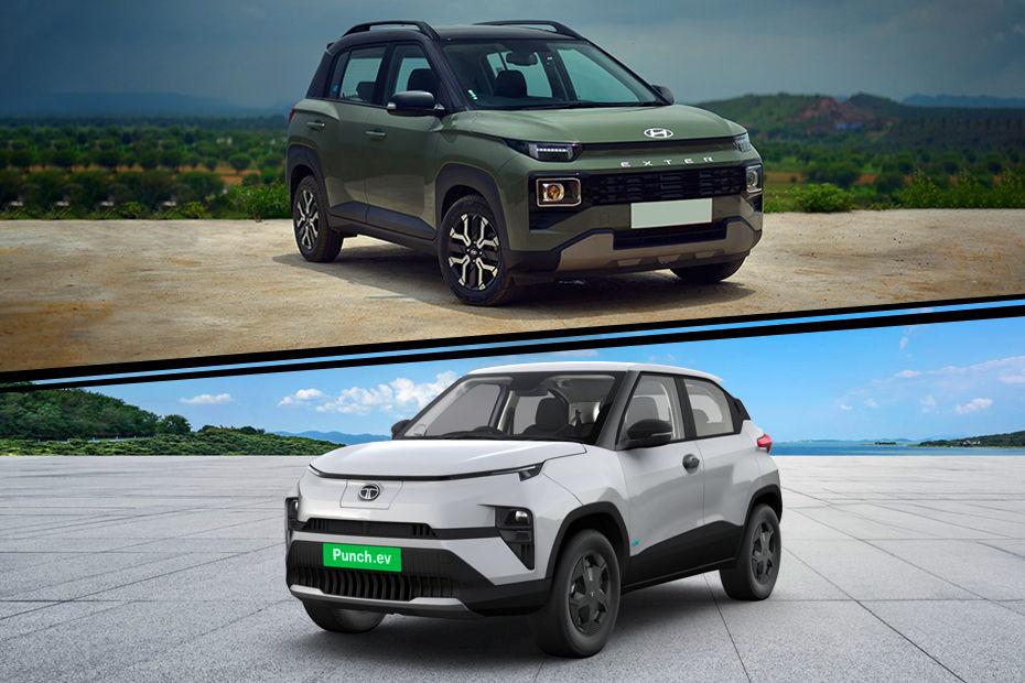 Top-spec Hyundai Exter Vs Base-spec Tata Punch EV: Which Micro SUV Is Right For You?