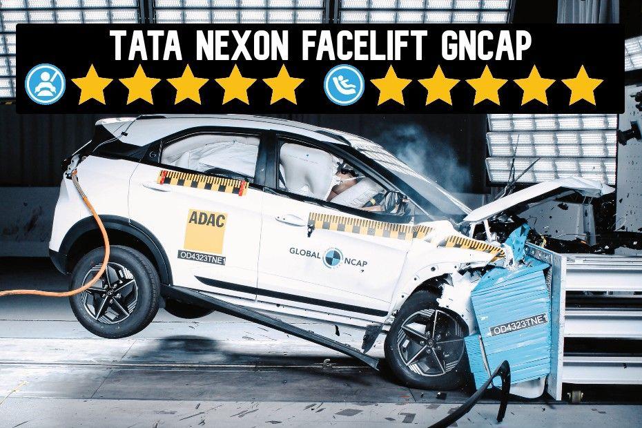 Tata Nexon Facelift Scores 5-Star Safety Rating From Global NCAP