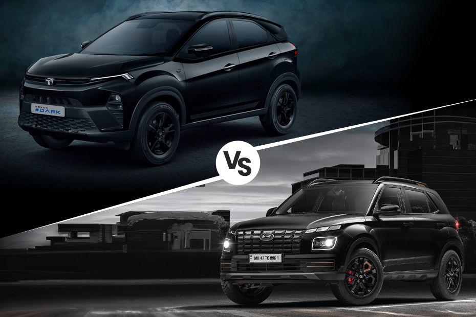 Tata Nexon Dark vs Hyundai Venue Knight Edition: డిజైన్ వ్యత్యాసాలు