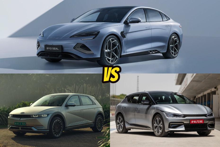 बीवाईडी सील vs किया ईवी6 vs हुंडई आयोनिक 5 vs वोल्वो एक्ससी40 रिचार्ज vs बीएमडब्ल्यू आई4ः स्पेसिफिकेशन कंपेरिजन बीवाईडी सील vs किया ईवी6 vs हुंडई आयोनिक 5 vs वोल्वो एक्ससी40 रिचार्ज vs बीएमडब्ल्यू आई4ः स्पेसिफिकेशन कंपेरिजन