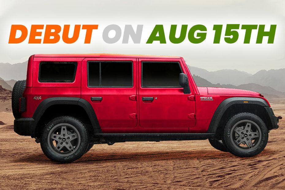 Mahindra Thar 5-door To Be Unveiled On Independence Day 2024