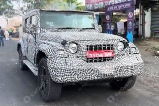 Mahindra Thar 5-door Spotted Again In A Lower-spec Variant