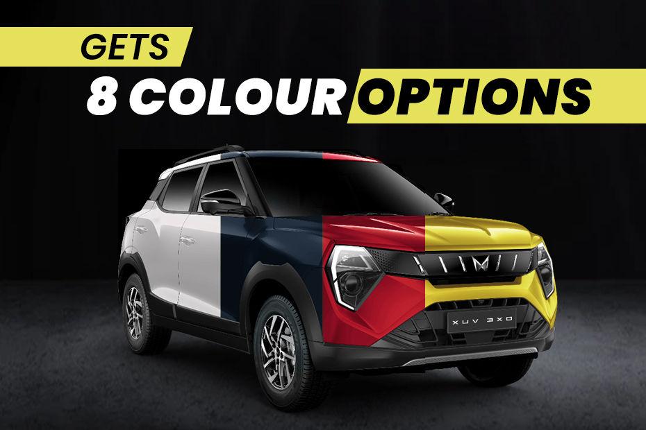 Mahindra XUV 3XO Variant-wise Colour Options Detailed