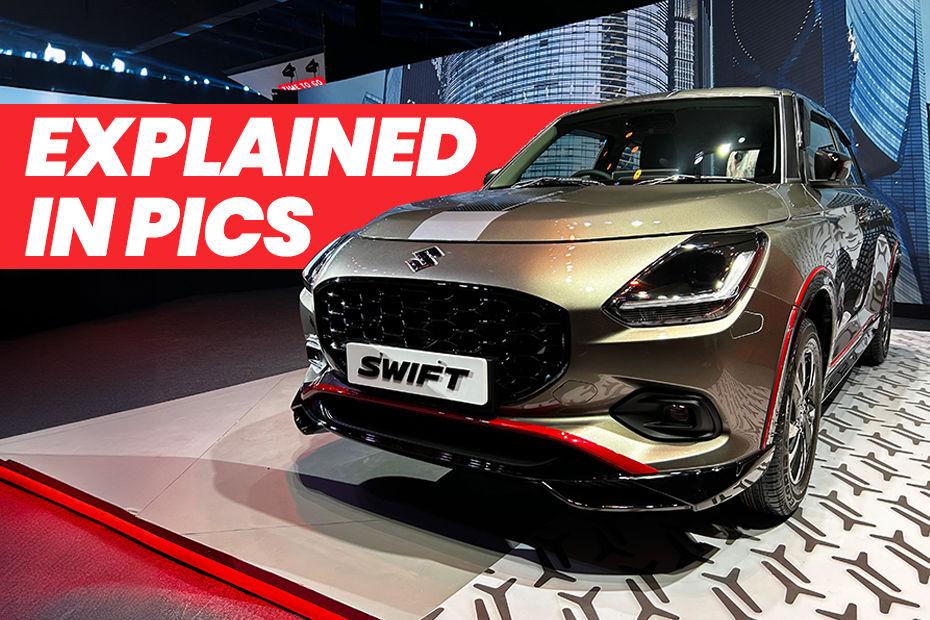 New Maruti Swift 2024 Racing Roadstar Accessory Pack Explained In 7 Images