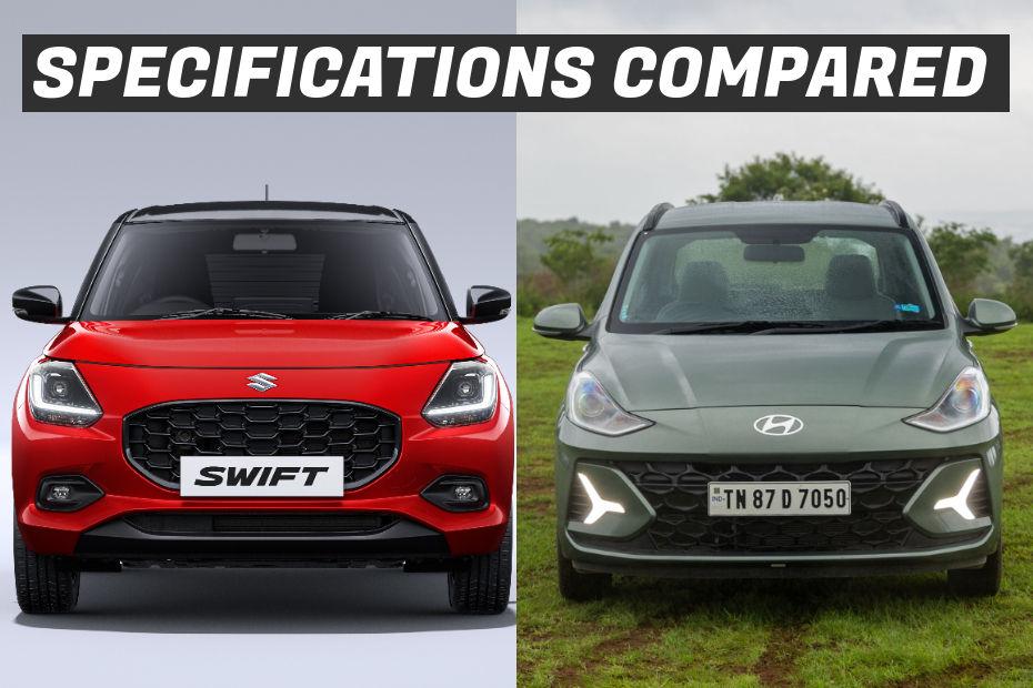 2024 Maruti Swift vs Hyundai Grand i10 Nios: Specifications Compared