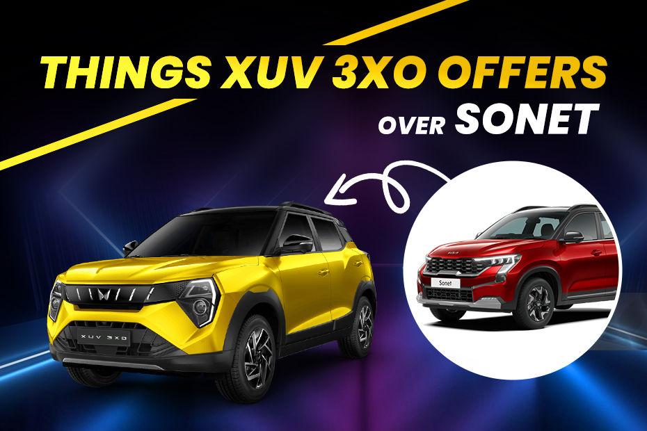 5 Key Advantages The Mahindra XUV 3XO Offers Over The Kia Sonet