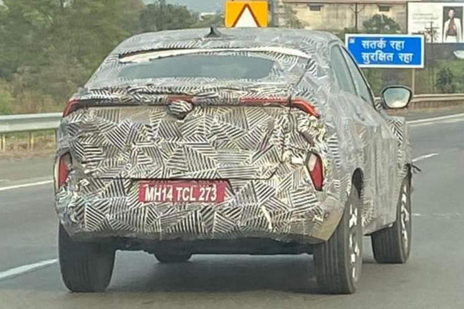 Tata Curvv Spotted Again, Connected LED Tail Lights Revealed