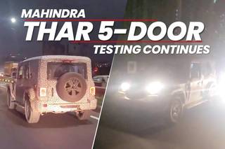 Mahindra Thar 5-Door Lower Variant Testing Continues, New Spy Shots Out