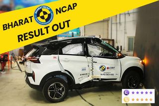 பாரத் NCAP பாதுகாப்பிற்க்கான சோதனையில் 5 நட்சத்திர மதிப்பீட்டை பெற்றது Tata Nexon EV