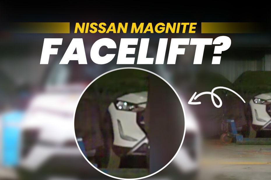 Nissan Magnite ஃபேஸ்லிஃப்ட் மீண்டும் படம்  பிடிக்கப்பட்டுள்ளது: அதிகாரப்பூர்வமற்ற ஃபர்ஸ்ட் லுக் இதுதானா?