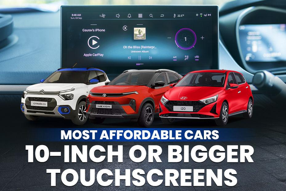 10 Most Affordable Cars In India With 10-inch Touchscreen Or Larger
