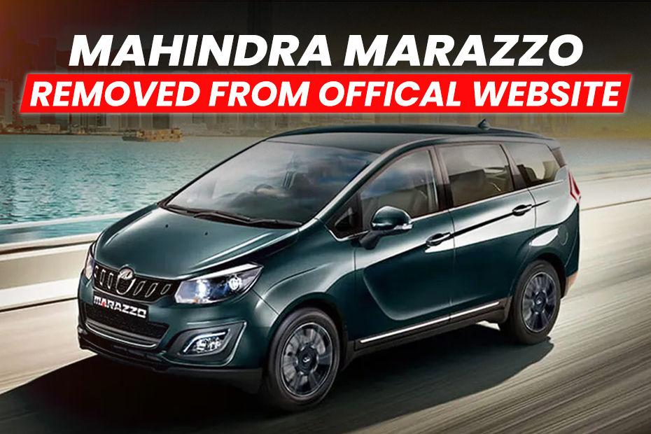 Mahindra Marazzo Discontinued? No Longer Listed On Official Website