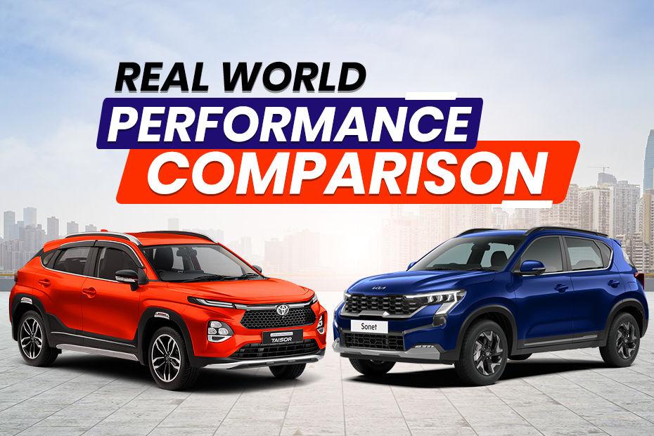 Toyota Taisor Turbo-petrol Automatic vs Kia Sonet Turbo-petrol Automatic: Real World Performance Comparison