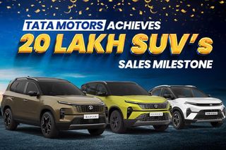 Tata Motors Celebrates 20 Lakh SUV Sales Milestone With Special Discounts For Punch EV, Nexon EV, Harrier And Safari Tata Motors Celebrates 20 Lakh SUV Sales Milestone With Special Discounts For Punch EV, Nexon EV, Harrier And Safari