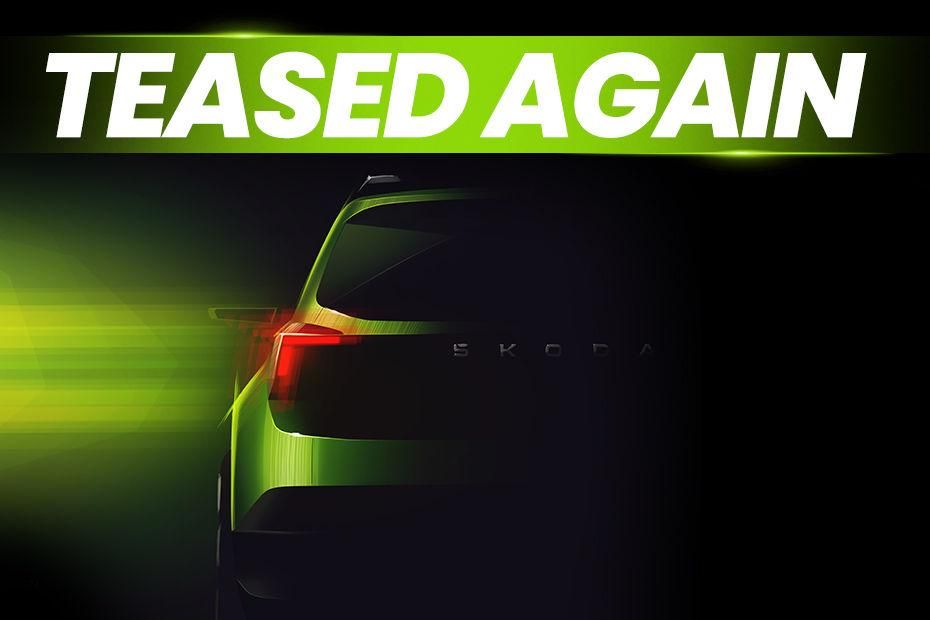 Skoda Sub-4m SUV Rear Profile Teased Ahead Of India Debut In Early 2025