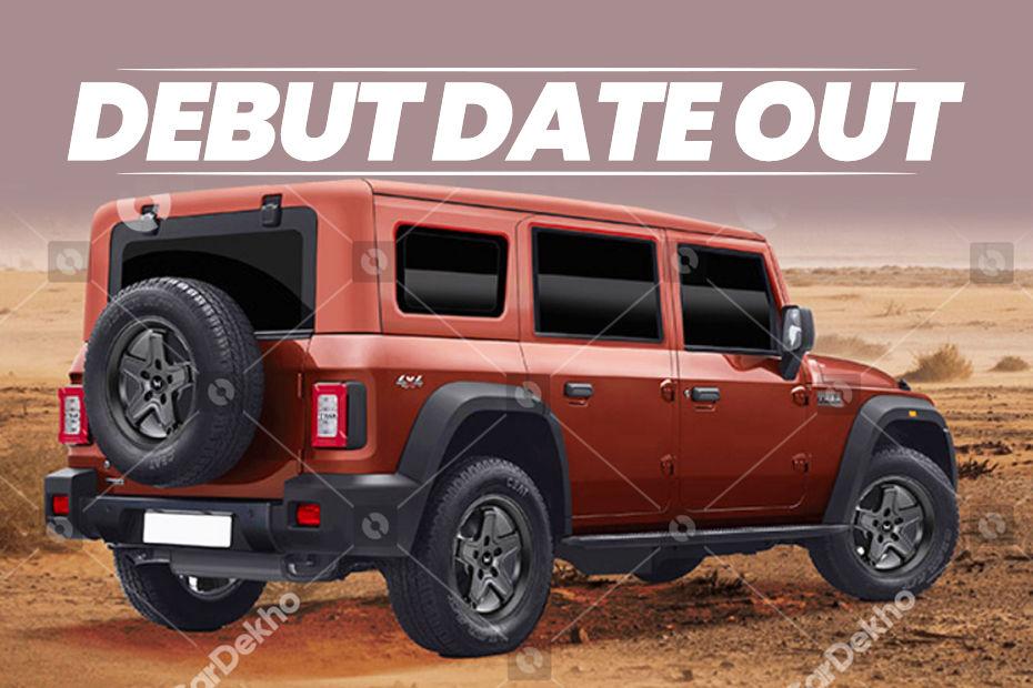 Mahindra Thar 5-door To Be Revealed On This Date