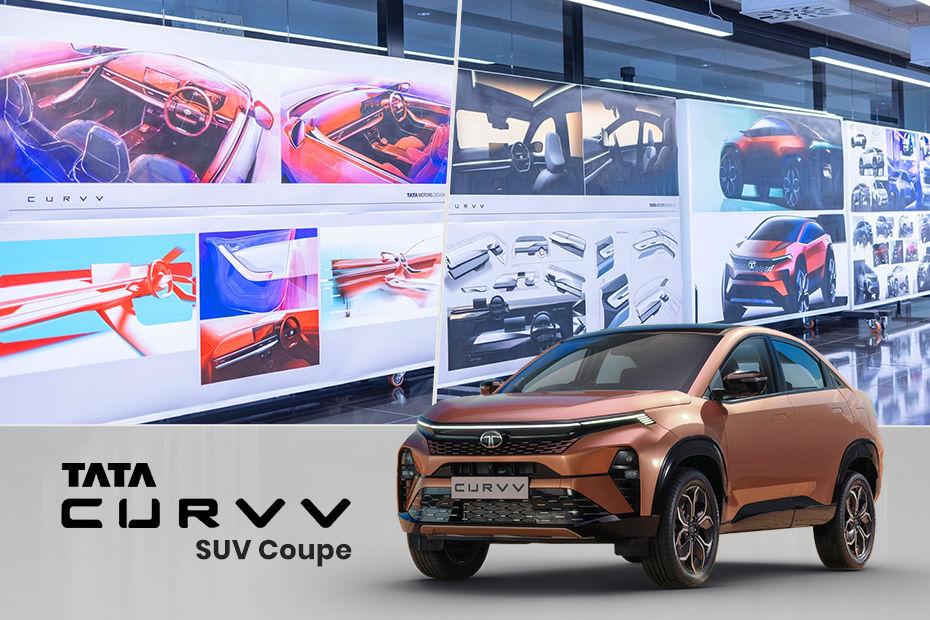 Tata Curvv And Tata Curvv EV Interior Teased In Latest Design Sketches