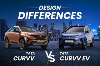 Tata Curvv மற்றும் Tata Curvv EV: இரண்டு கார்களின் வெளிப்புற வடிவமைப்பு ஒப்பீடு