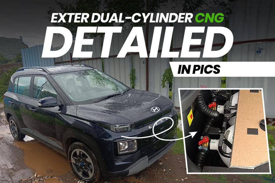 Hyundai Exter Dual-cylinder CNG Variant Explained In Real-life Images