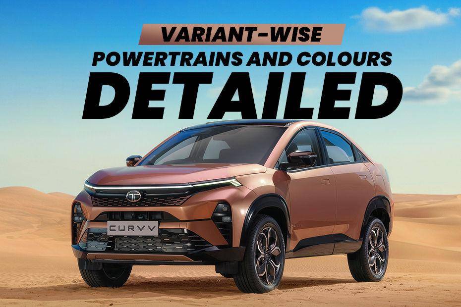 Tata Curvv Variant-Wise Powertrains And Colour Options Detailed