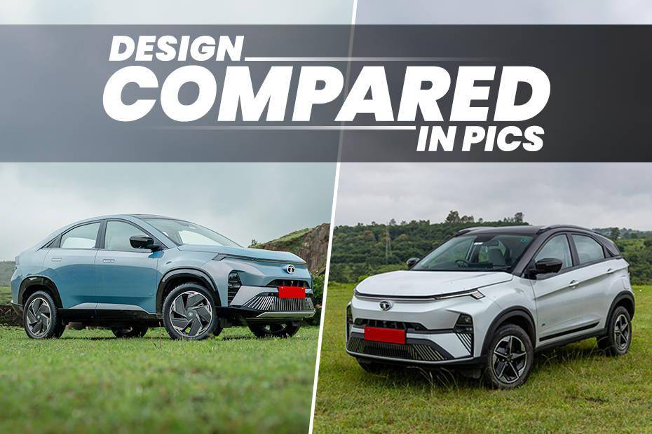 Tata Curvv EV vs Tata Nexon EV: Design Compared In Images