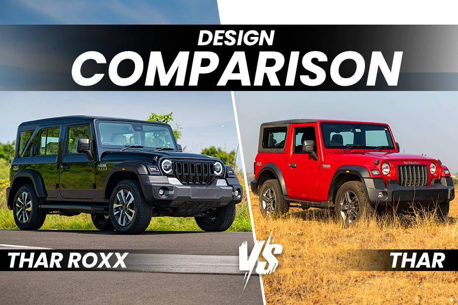 5 Door Mahindra Thar Roxx vs Mahindra Thar: Exterior And Interior Design Comparison