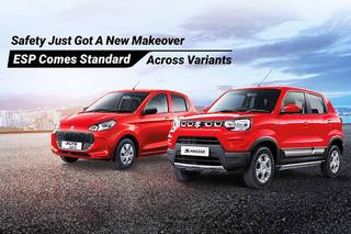 Maruti Alto K10 மற்றும் S-Presso கார்களில் எல��க்ட்ரானிக் ஸ்டெபிலிட்டி புரோகிராம் வசதி ஸ்டாண்டர்டாக கிடைக்கும்