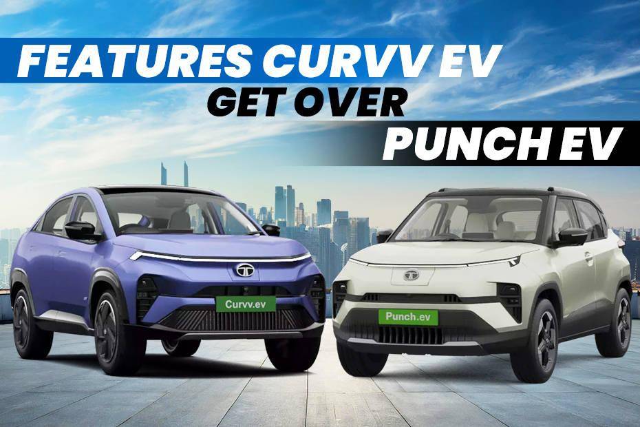 Tata Curvv EV Gets These 10 Features Over Tata Punch EV