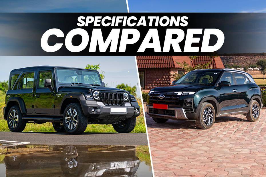 5 Door Mahindra Thar Roxx vs Hyundai Creta: Specifications Compared