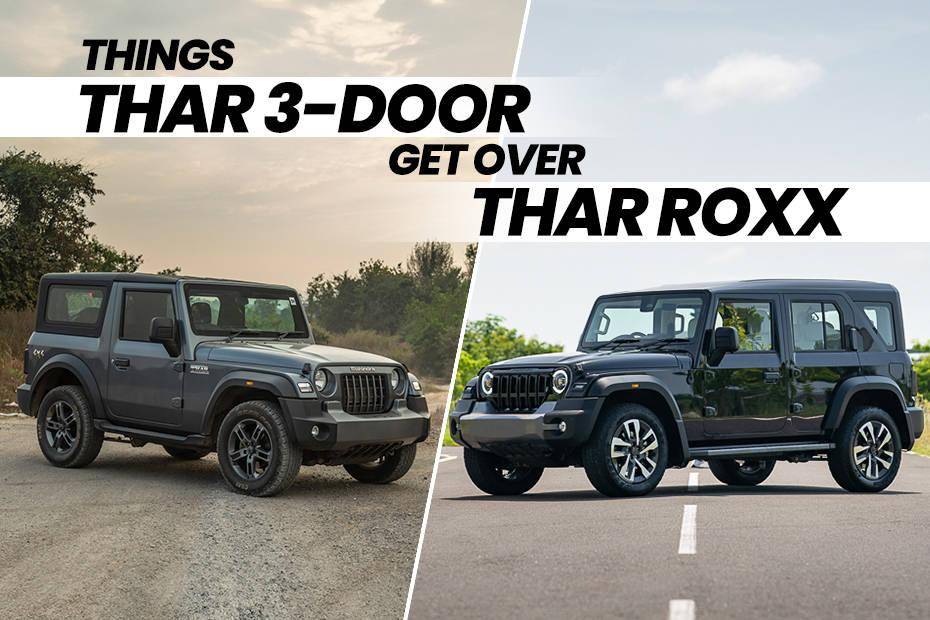 5 Advantages 3 Door Mahindra Thar Has Over The 5 Door Mahindra Thar