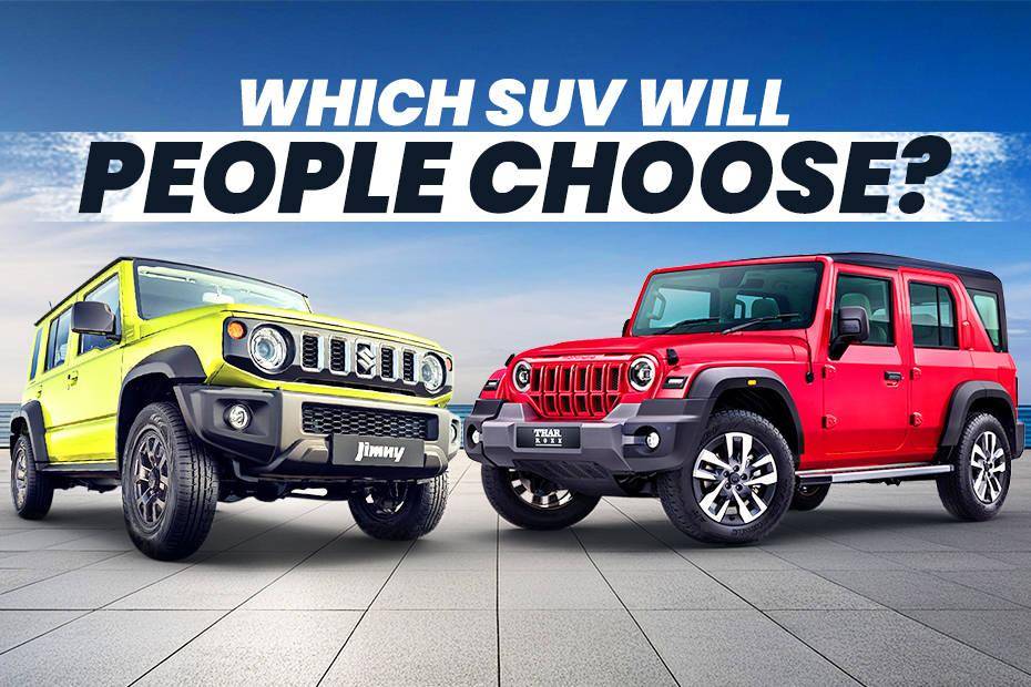 Our 5 Door Mahindra Thar Roxx vs Maruti Jimny Instagram Poll Has Returned Interesting Results