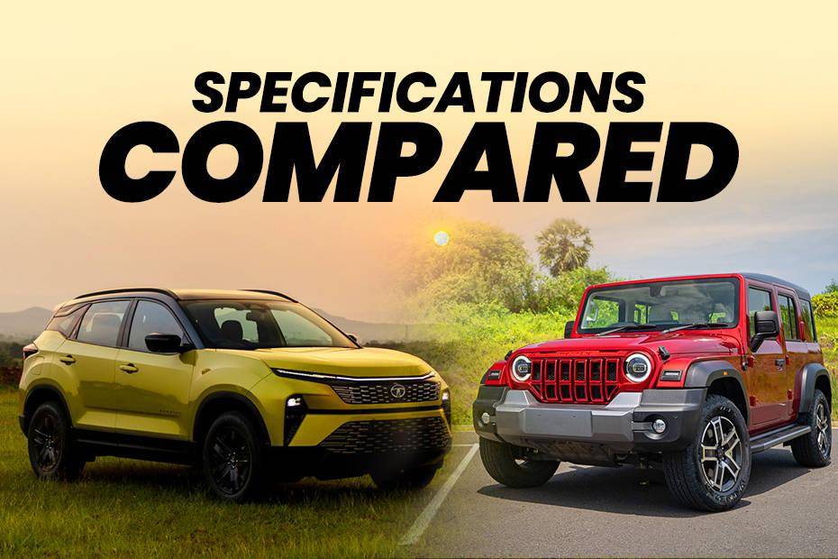 5 Door Mahindra Thar Roxx vs Tata Harrier: Specifications Comparison