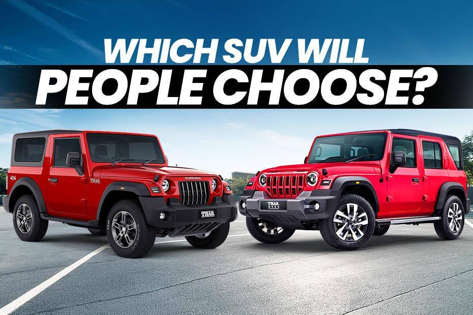 5 Door Mahindra Thar Roxx vs 3 Door Mahindra Thar: Which Thar Does The CarDekho Instagram Audience Choose?