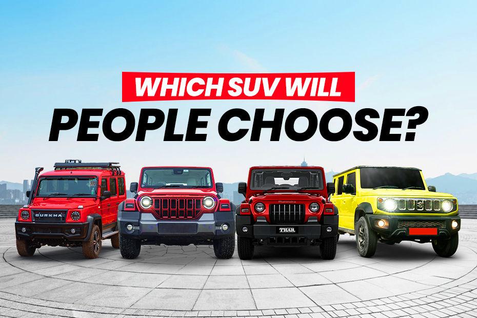 5 Door Mahindra Thar Roxx vs Rivals: Which Off-roader Did You Choose In Our Instagram Poll? 5 Door Mahindra Thar Roxx vs Rivals: Which Off-roader Did You Choose In Our Instagram Poll?
