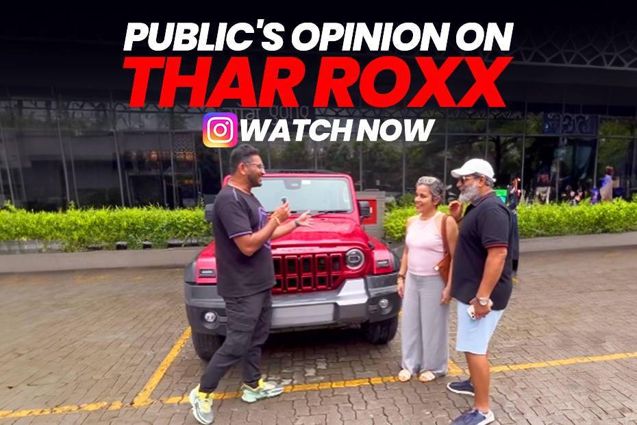 Watch: What Does The Public Think About The 5 Door Mahindra Thar Roxx?