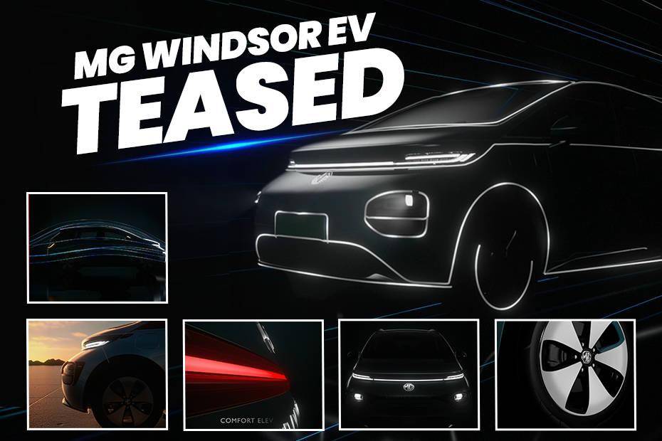 MG Windsor EV Teased Again, This Time Giving A Glimpse Of Its Exterior Design